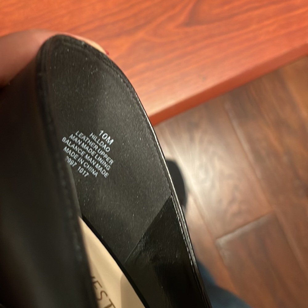 Nine West New  upper leather shoes black - Picture 6 of 7